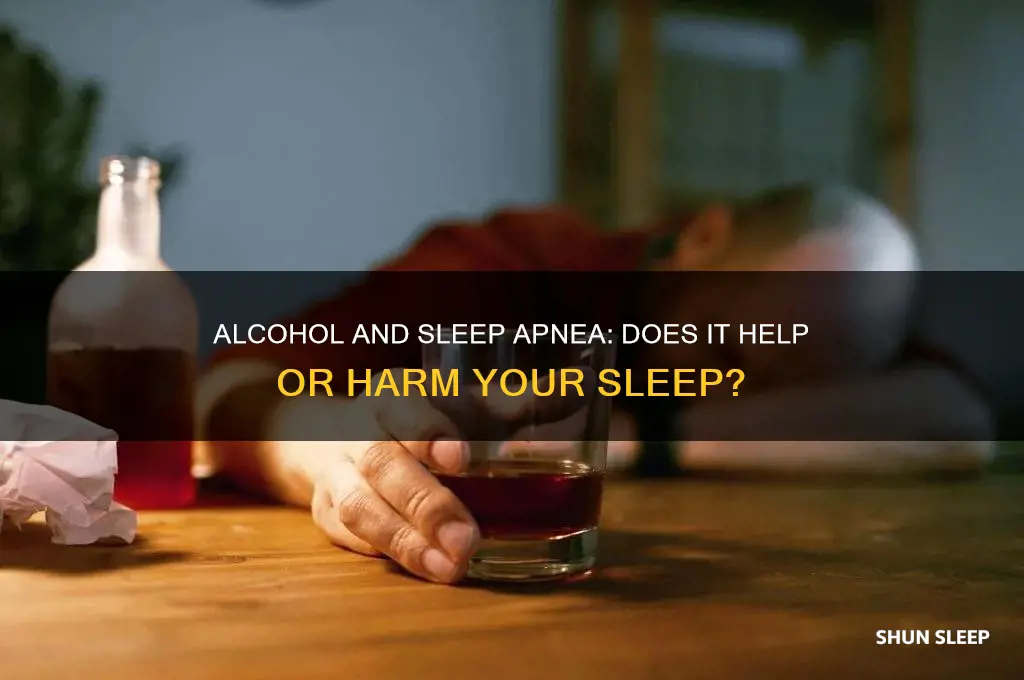 does alcohol help sleep apnea