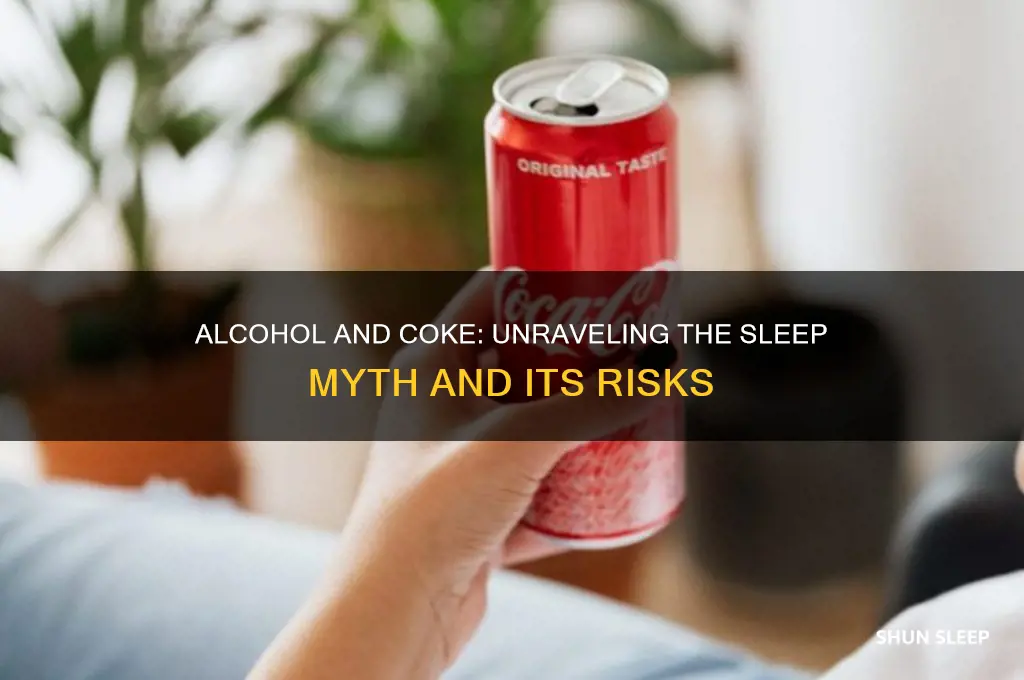 does alcohol help you sleep after coke