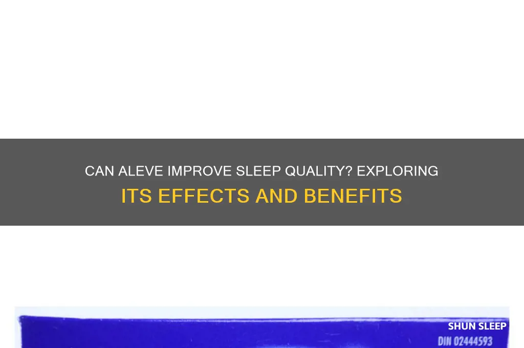 does aleve help you sleep
