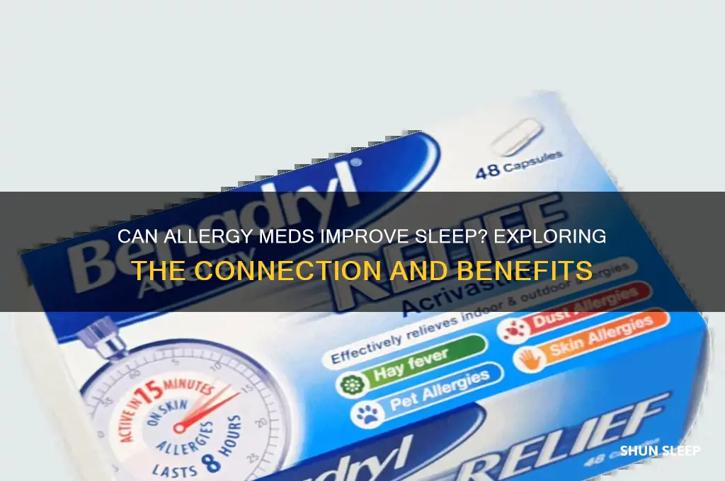 does allergy medicine help you sleep