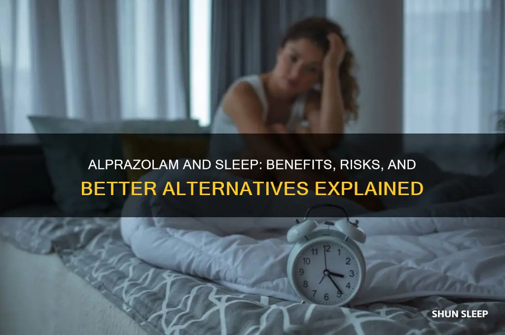 does alprazolam help sleep