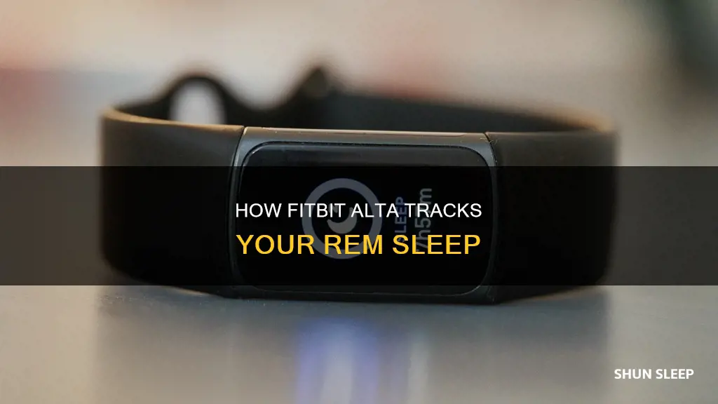 does alta fitbit track rem sleep