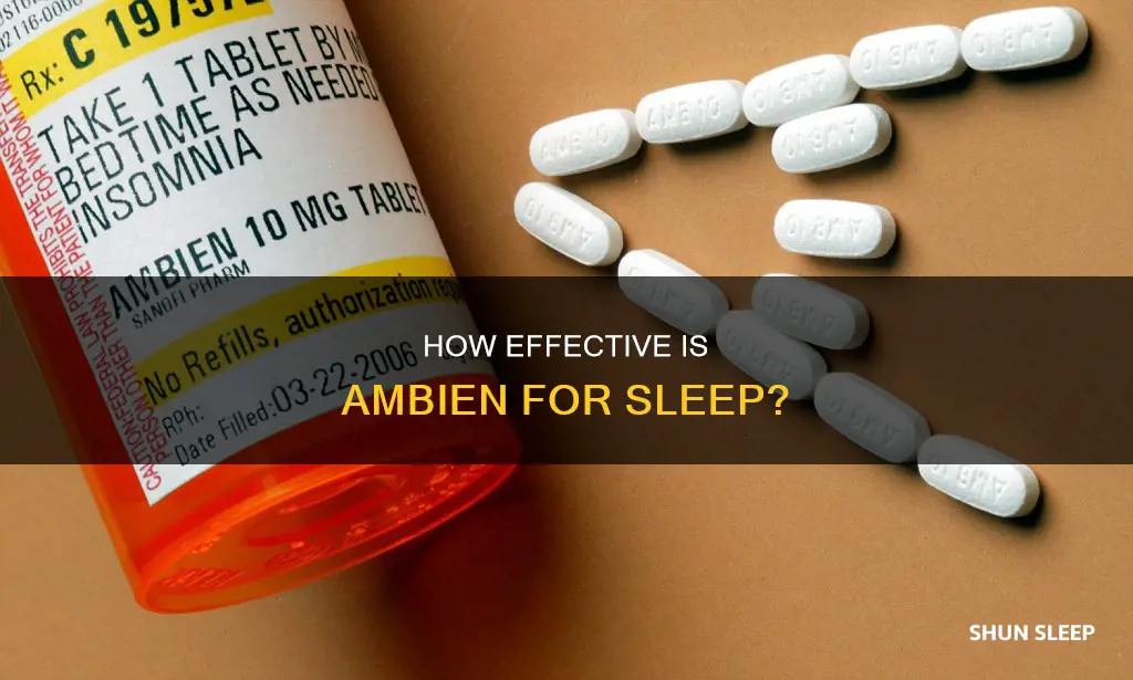 does ambien work for sleep