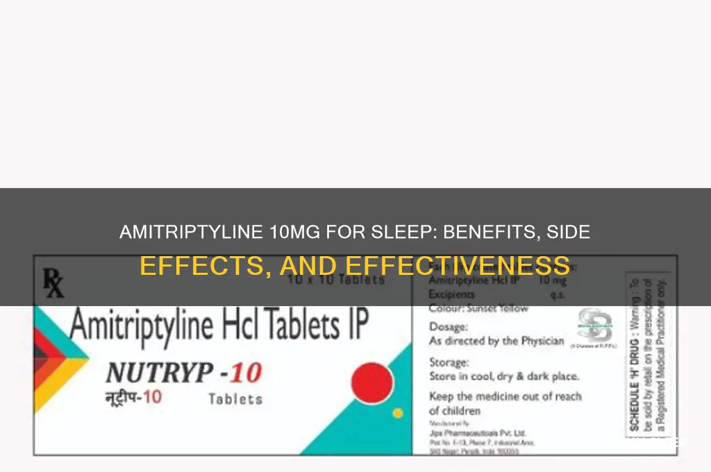 does amitriptyline 10 mg help you sleep
