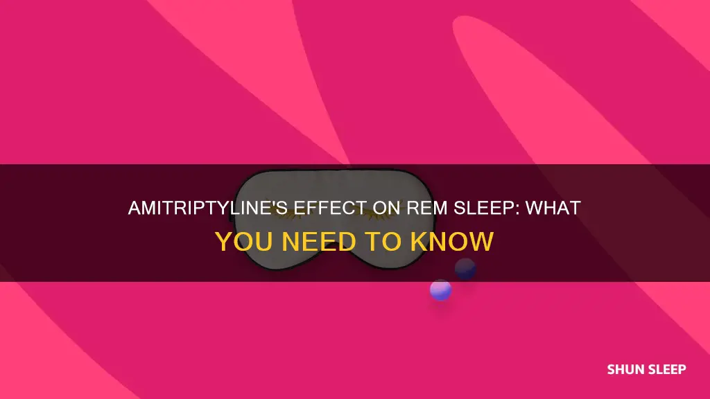 does amitriptyline suppress rem sleep