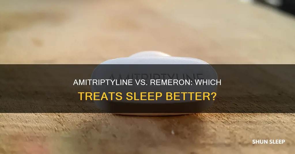 does amitriptyline work better than remeron for sleep