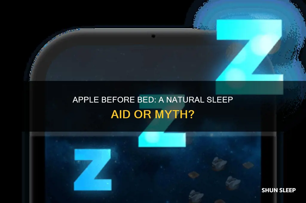 does an apple before bed help you sleep