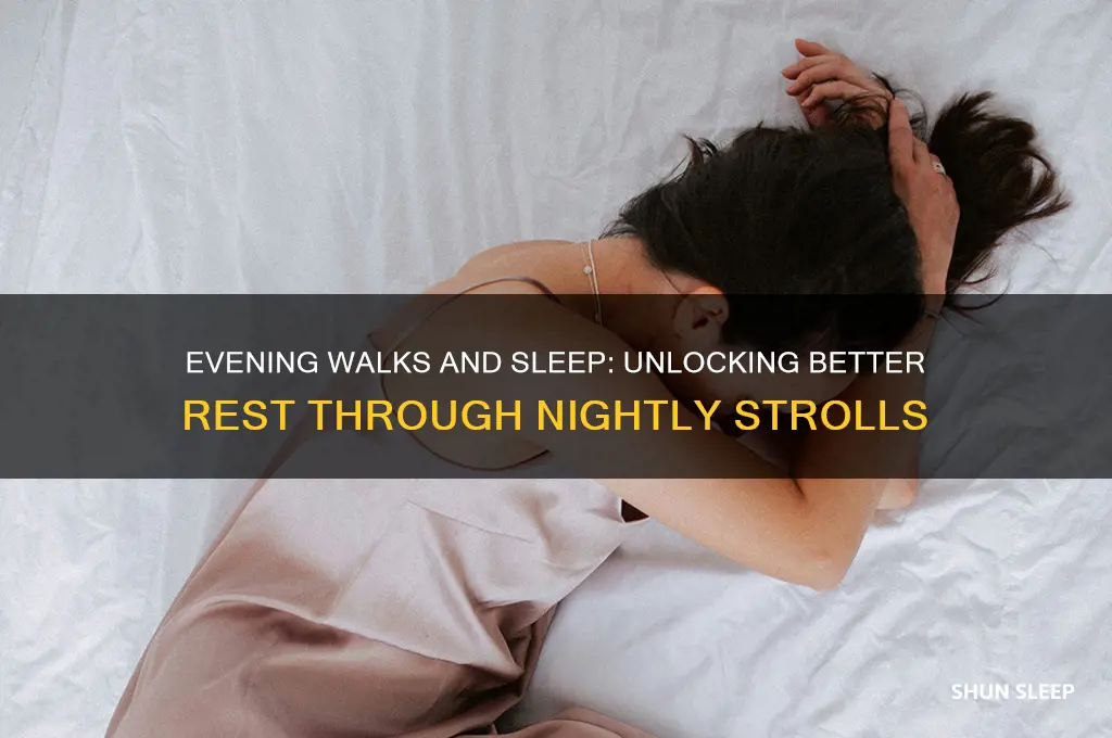 does an evening walk help sleep