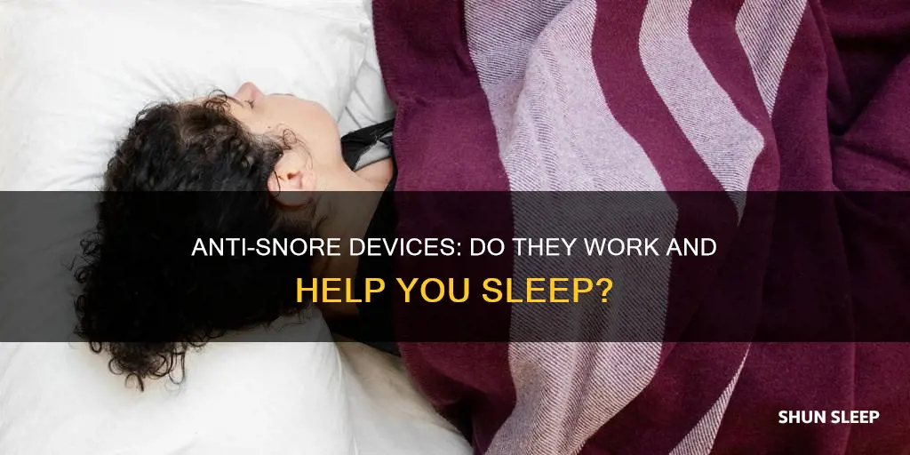 does anti snore sleep aid work