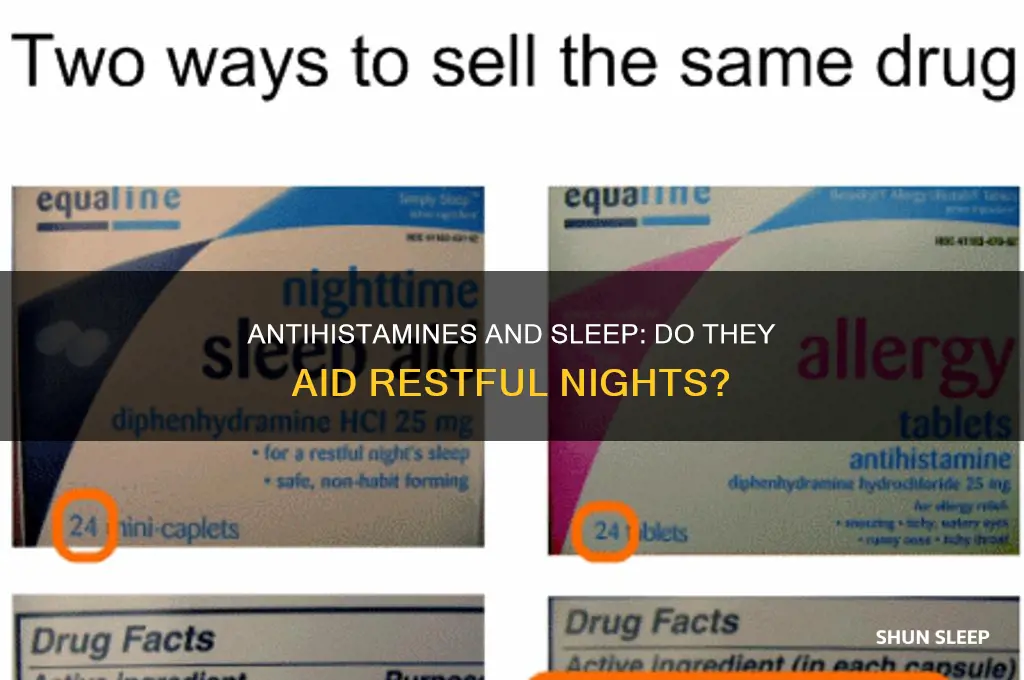 does antihistamine help with sleep