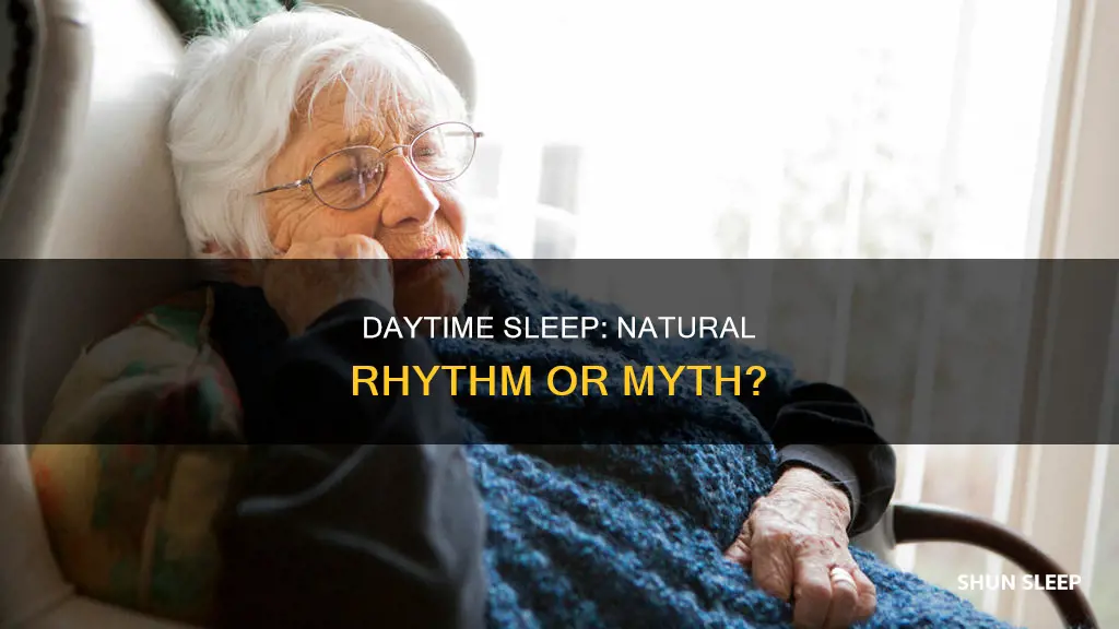 does anyone have natural rhythm to sleep during day