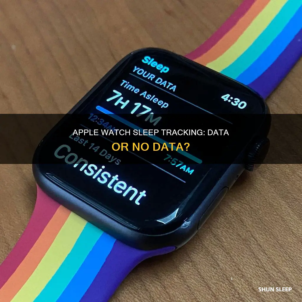 does apple watch need data to track sleep