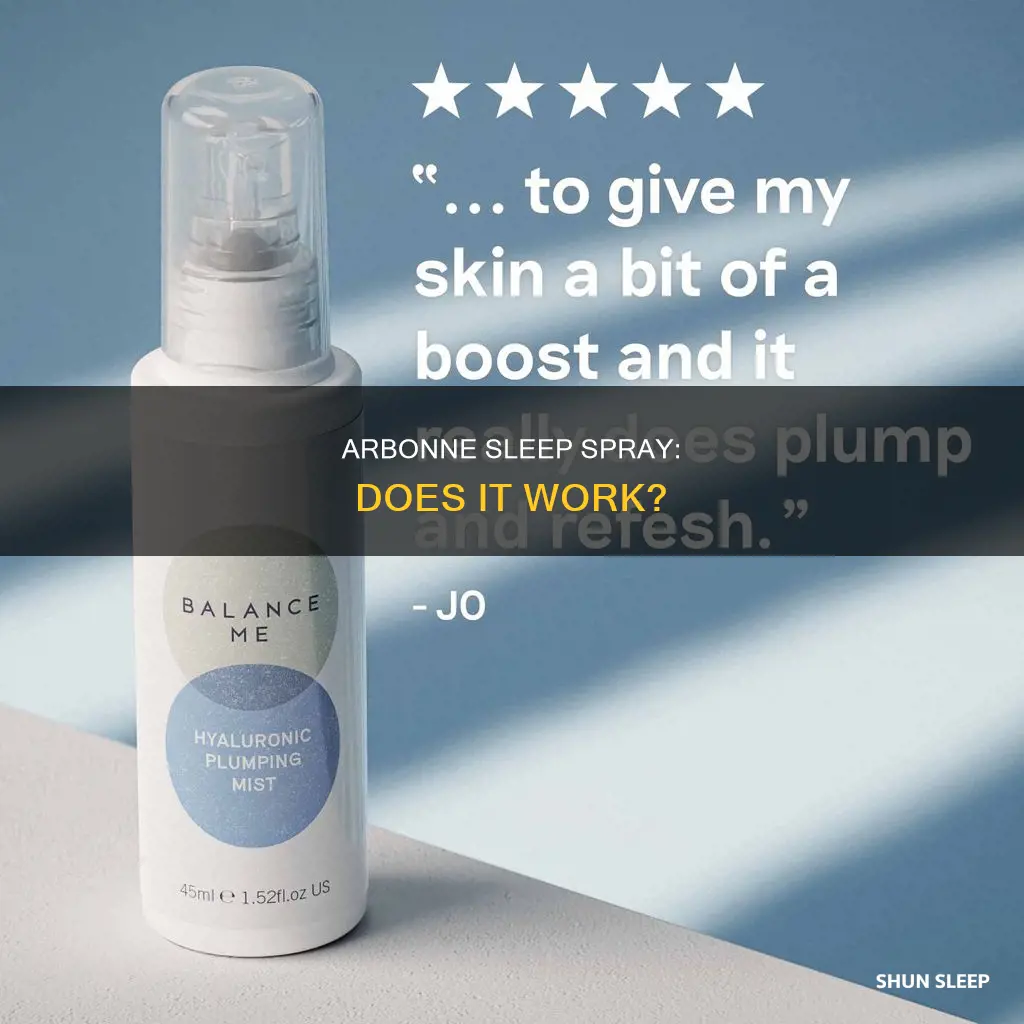 does arbonne sleep spray work
