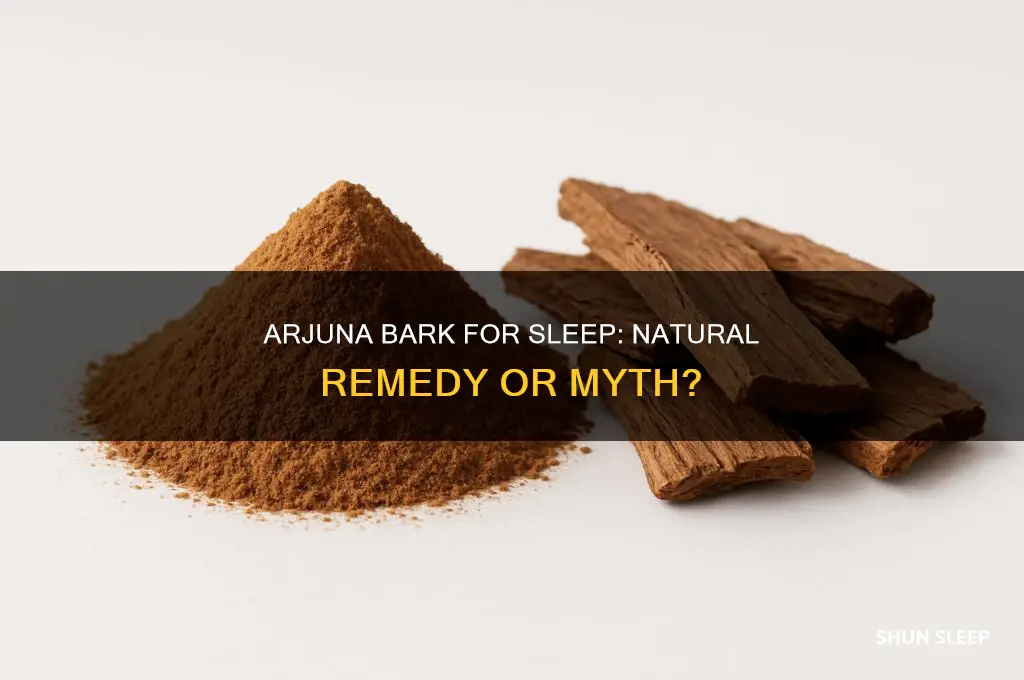 does arjuna bark help with sleep