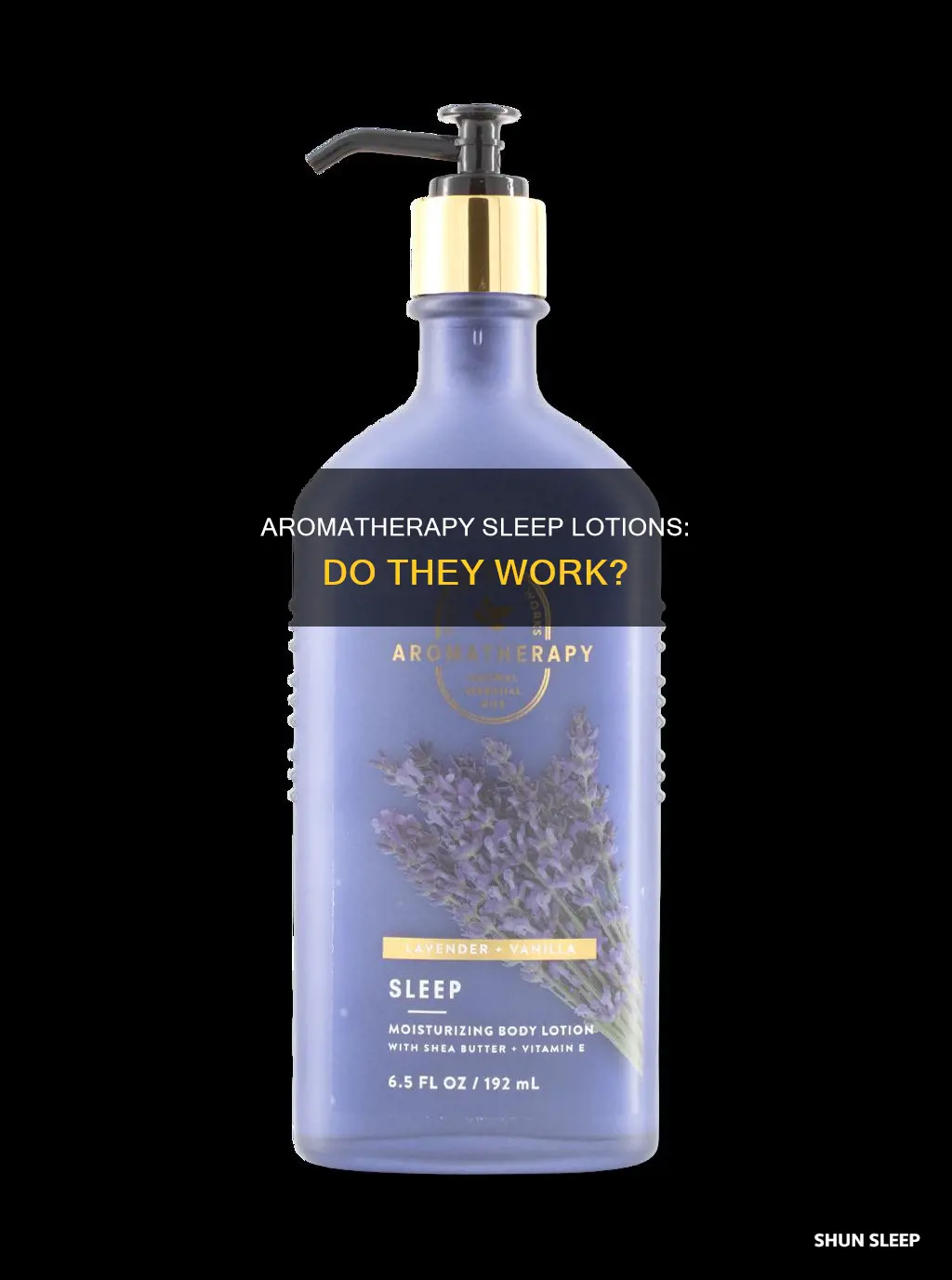does aromatherapy sleep lotion work