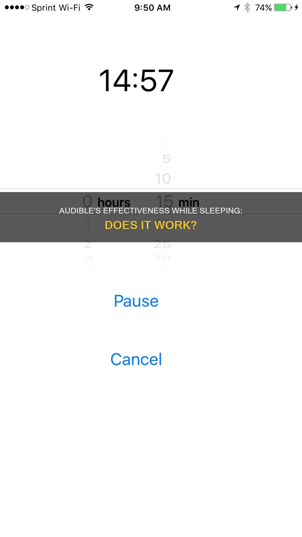 does audible work while you sleep