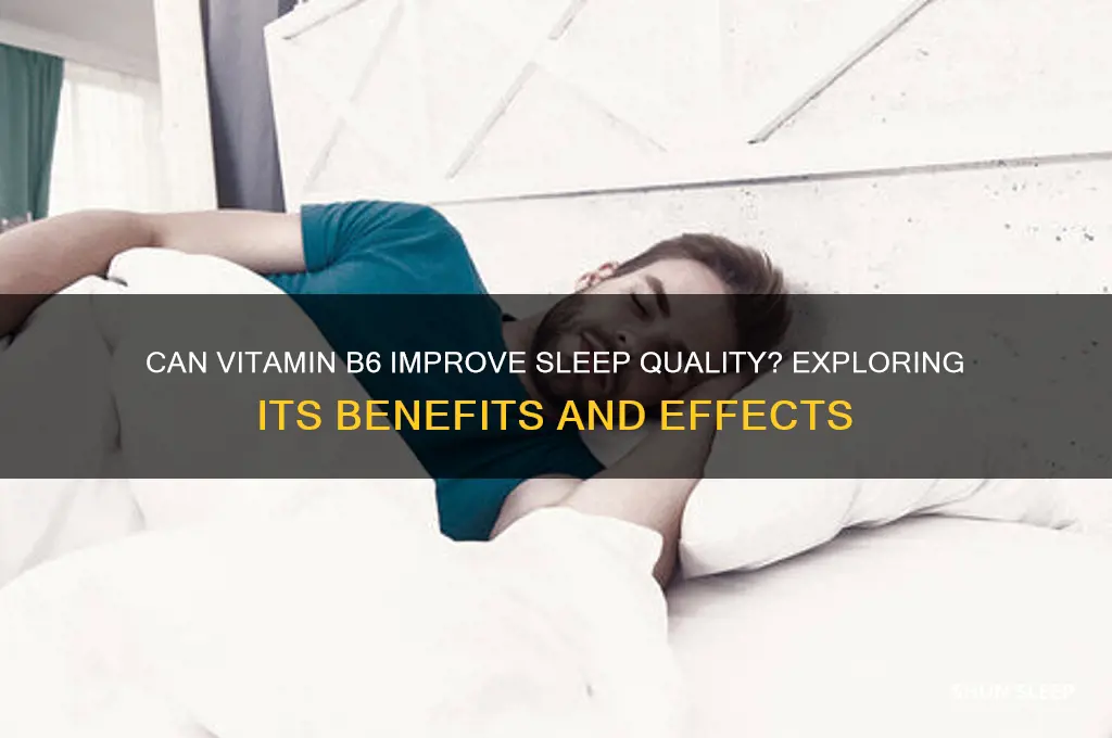 does b 6 help you sleep
