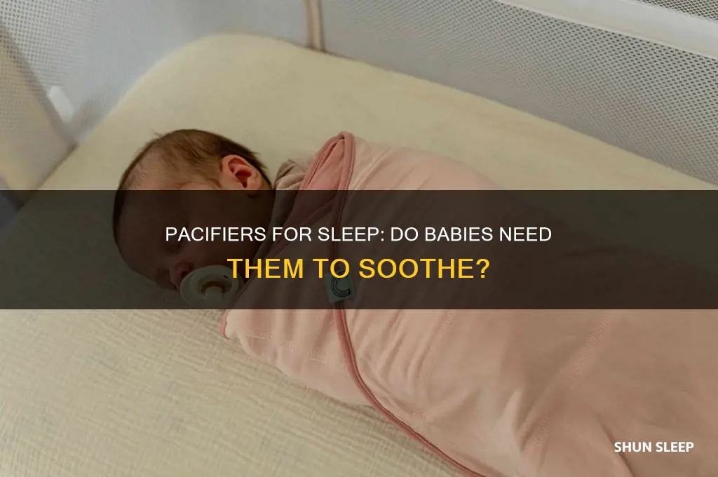 does baby need pacifier for sucking to help sleep