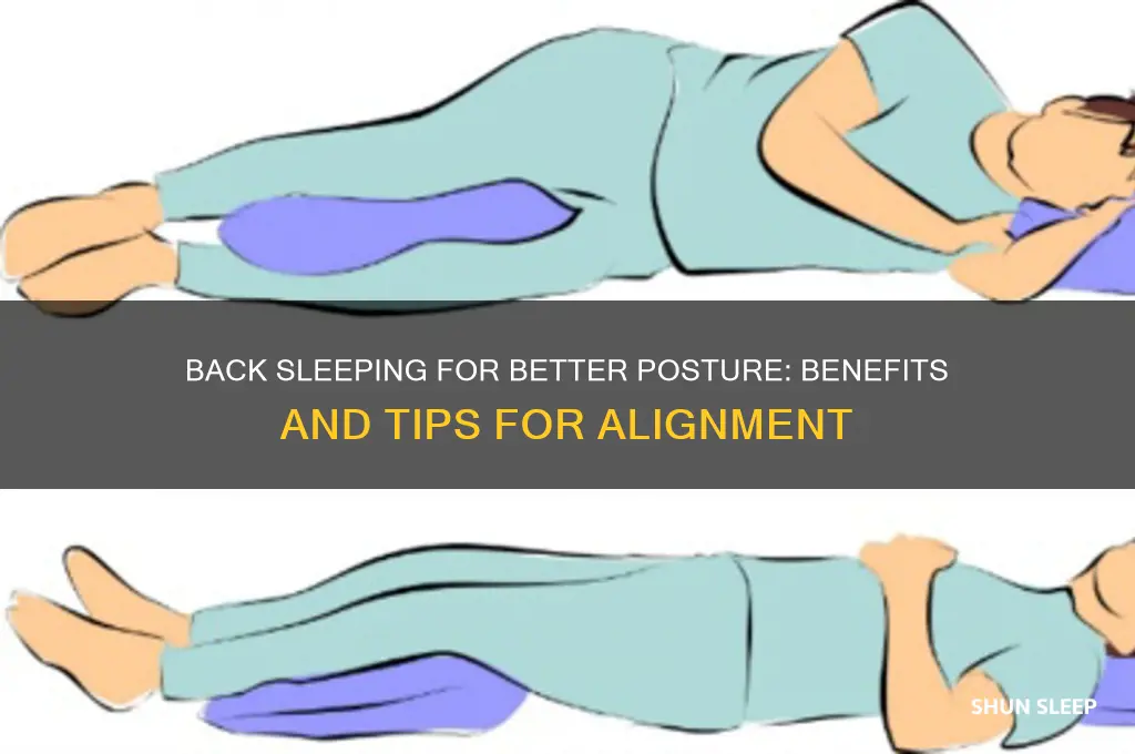 does back sleeping help posture