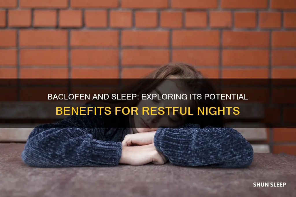 does baclofen help sleep
