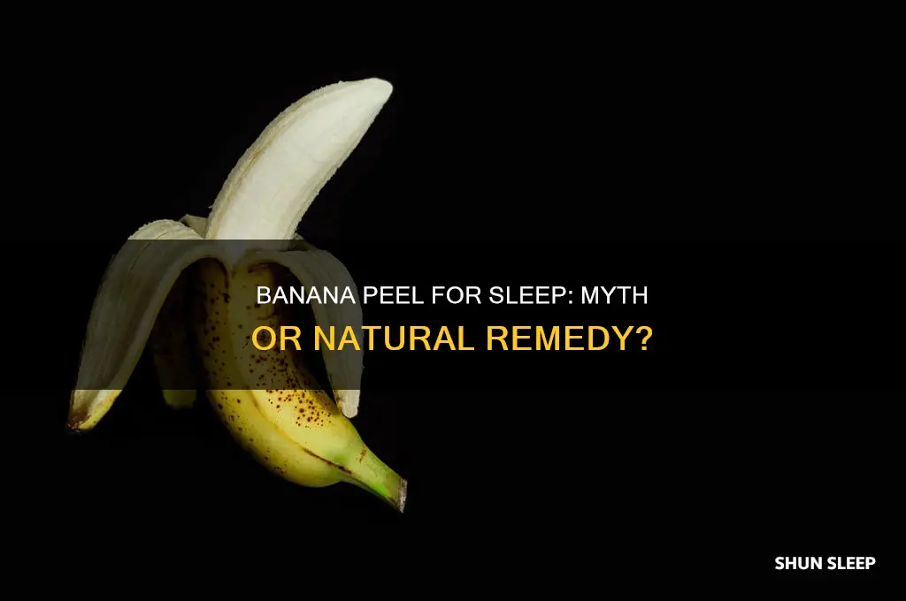 does banana peel help with sleep