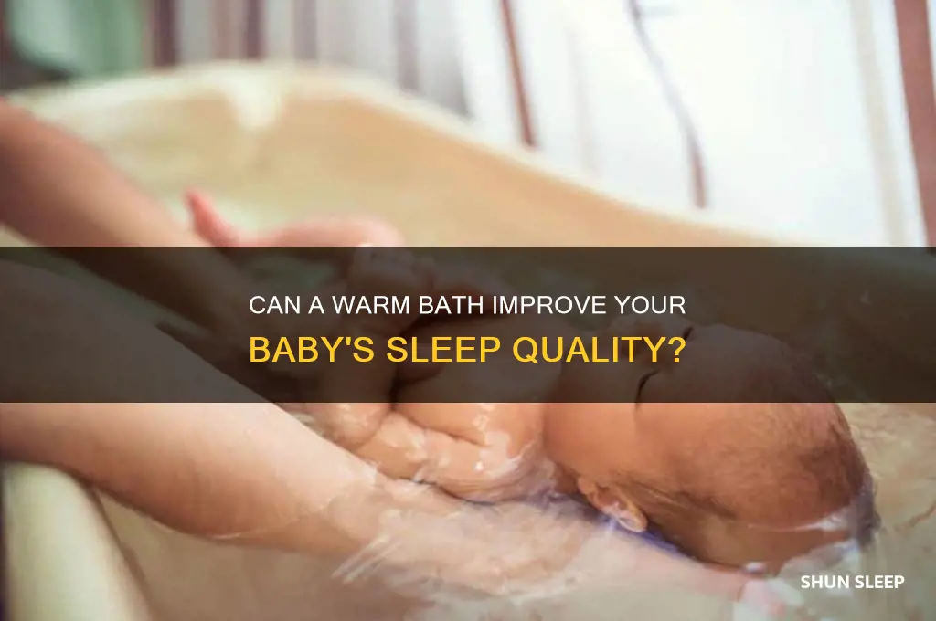 does bath help baby sleep