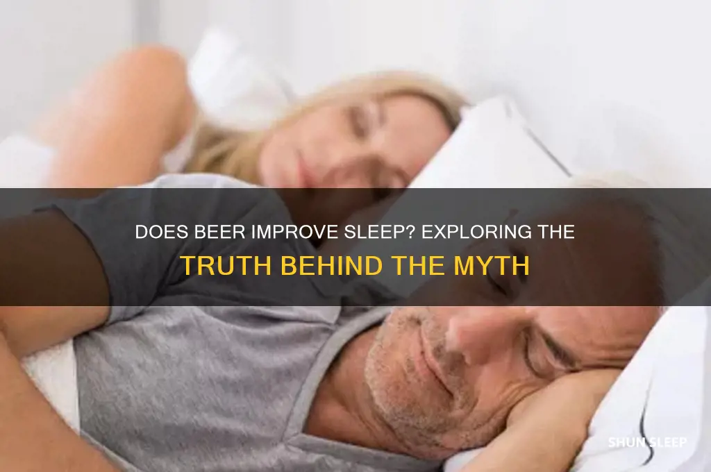 does beer help sleep