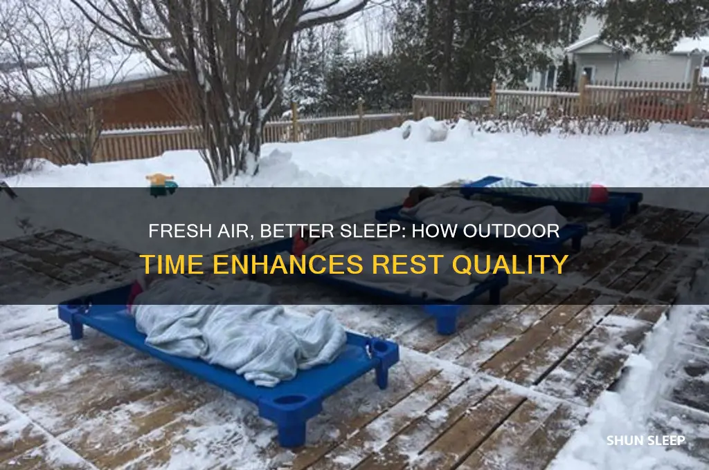 does being outside help you sleep
