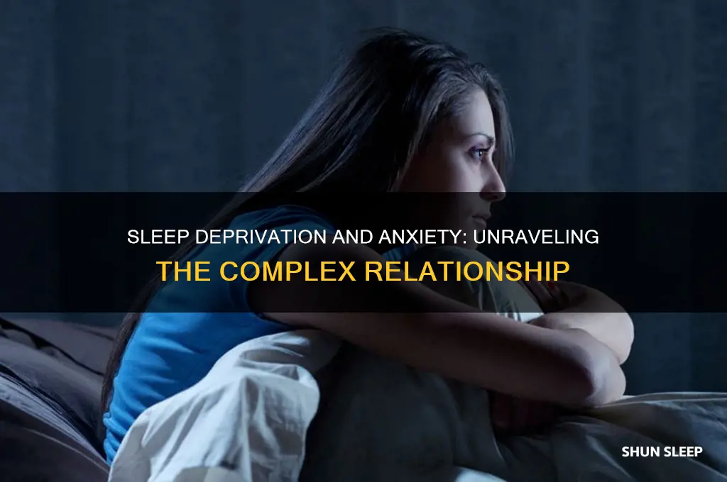does being sleep deprived help with anxiety