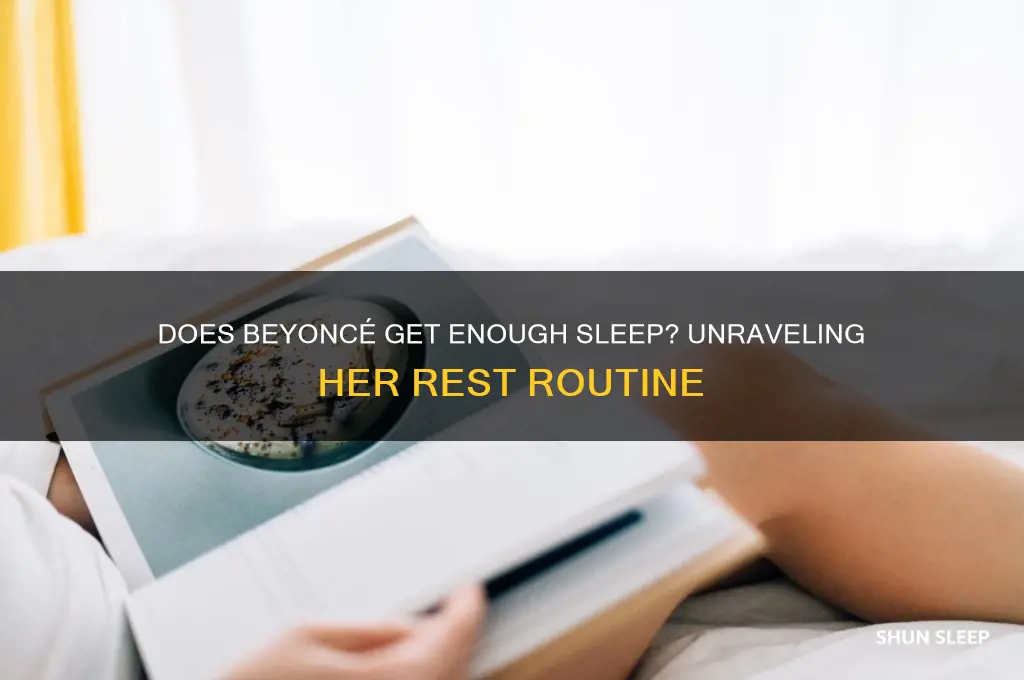 does beyonce get enough sleep