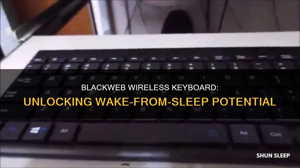 does blackweb wireless keyboard support wake from sleep