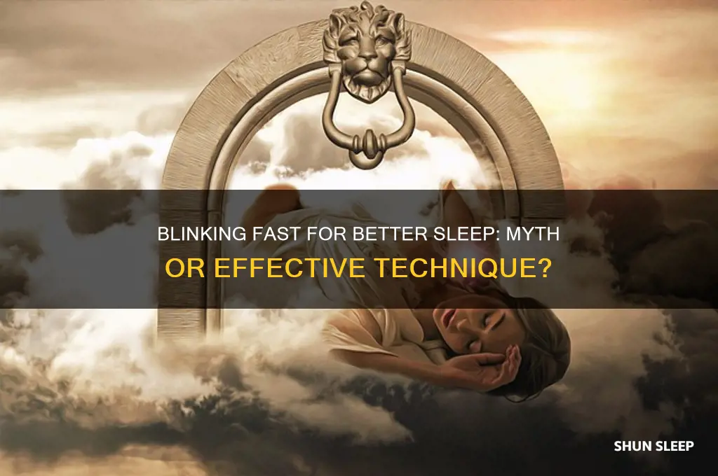 does blinking fast help you sleep