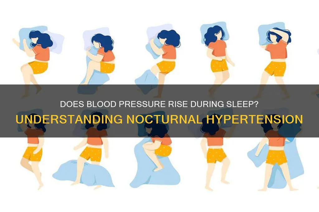 does blood pressure get higher when sleeping