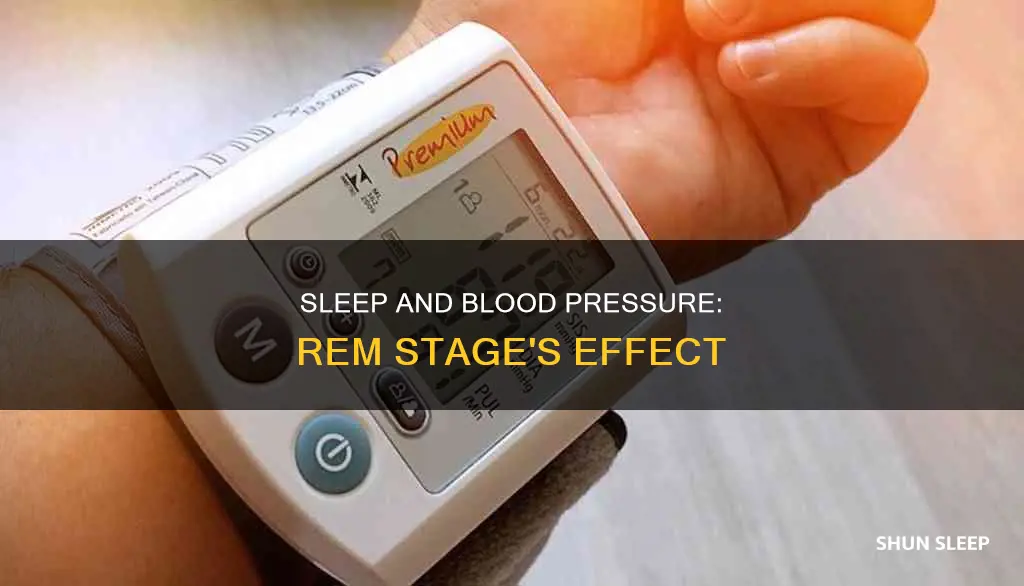 does blood pressure increase during rem sleep