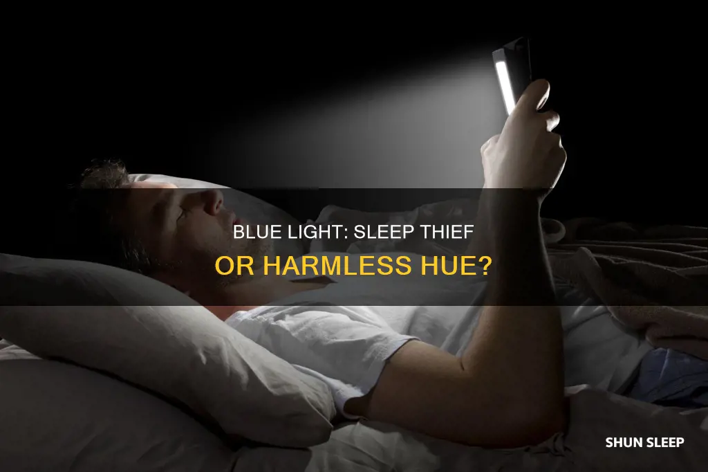 does blue light exposure increase amount of sleep needed