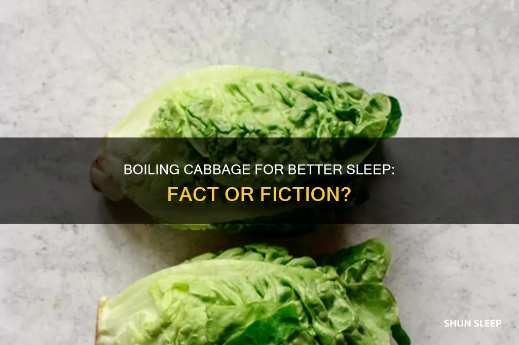 does boiling cabbage help you sleep