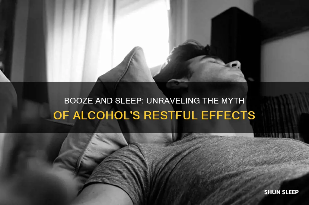 does booze help you sleep