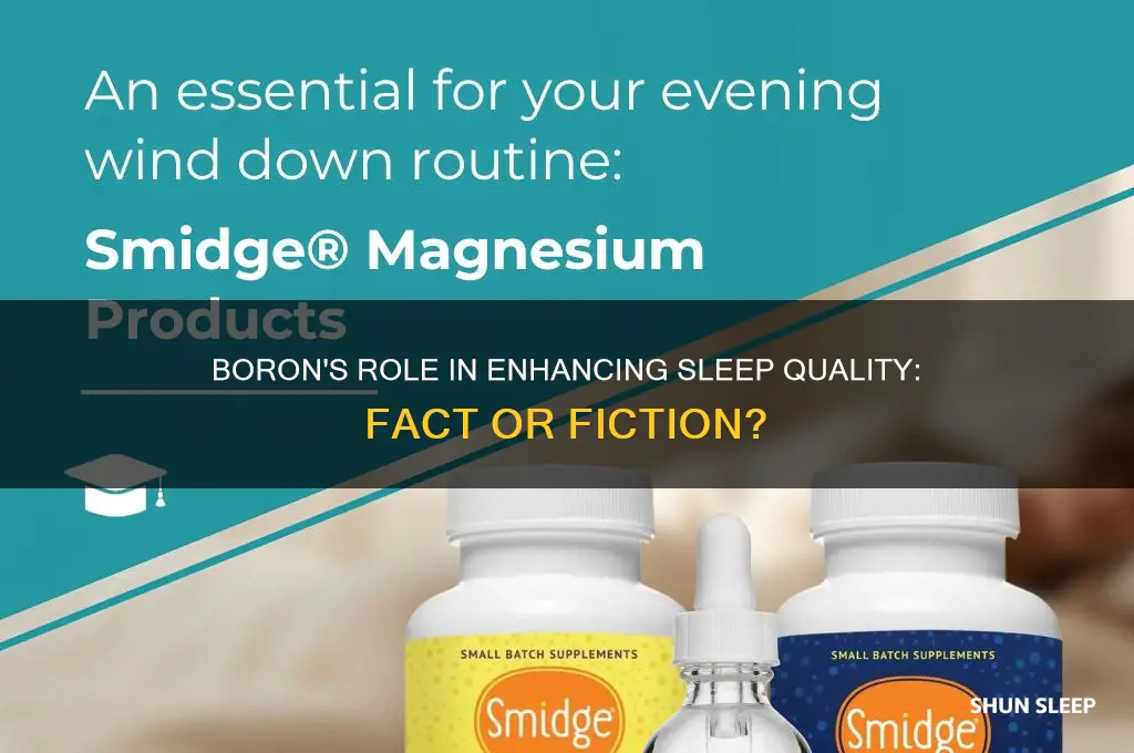 does boron help with sleep