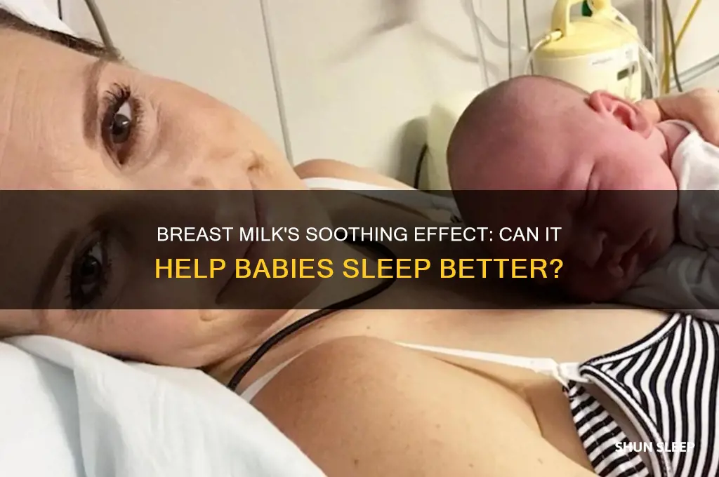 does breast milk put babies to sleep