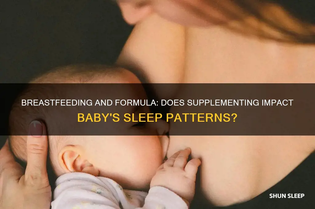 does breastfeed baby supplementing with formula sleep