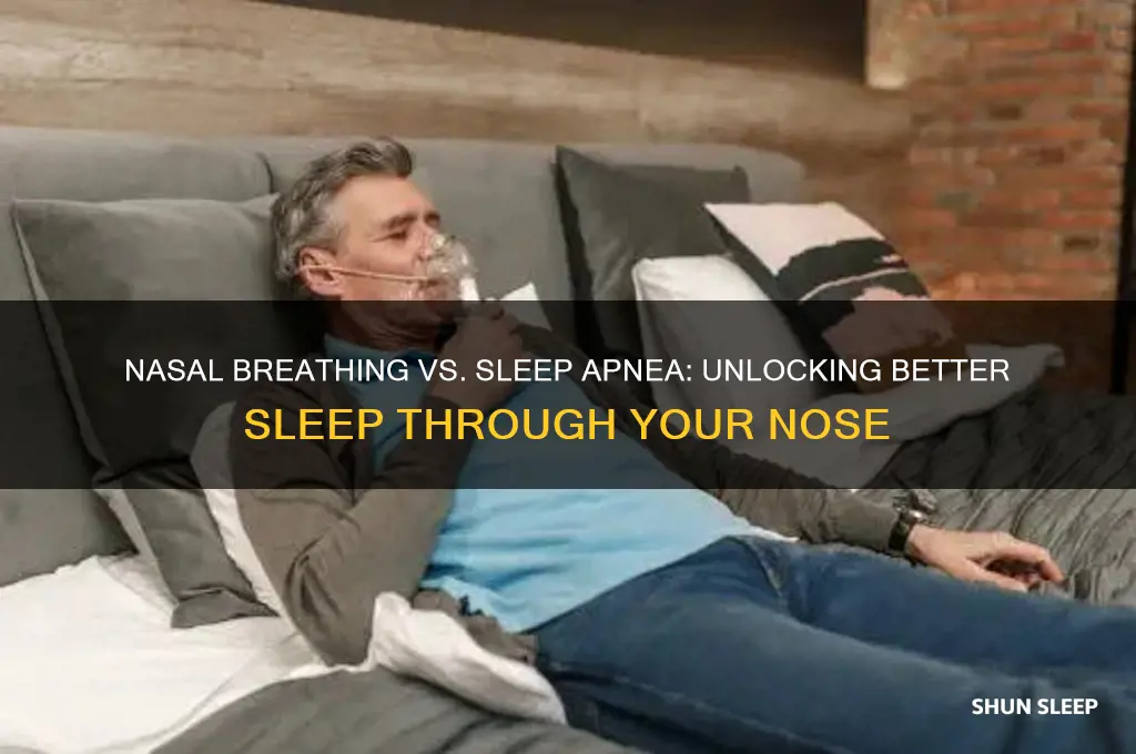 does breathing through nose help sleep apnea