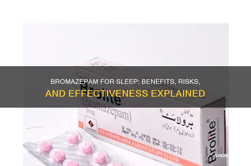 does bromazepam help sleep