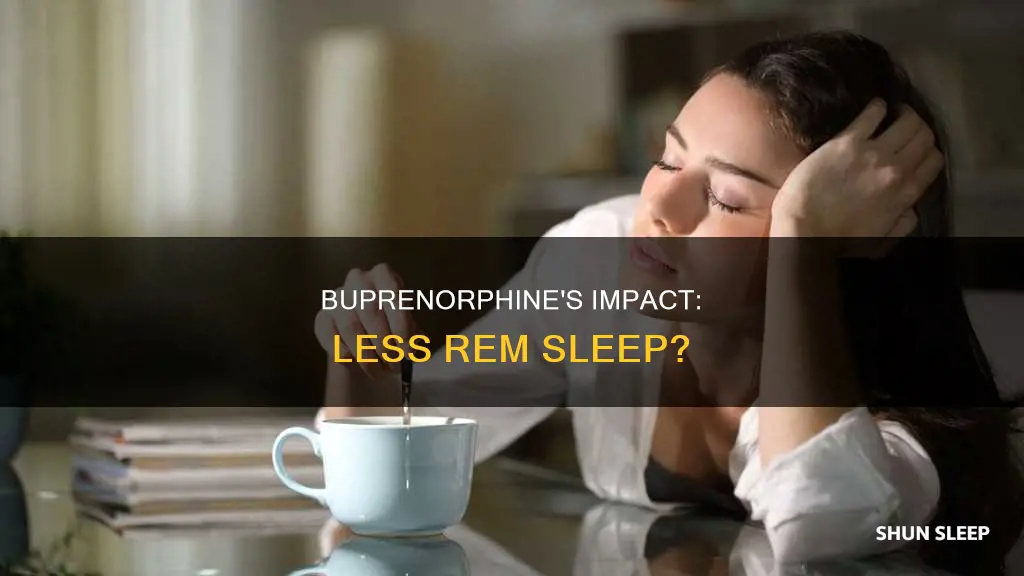 does buprenorphine decrease rem sleep