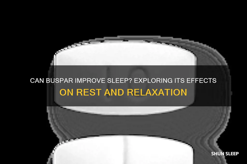 does buspar help u sleep
