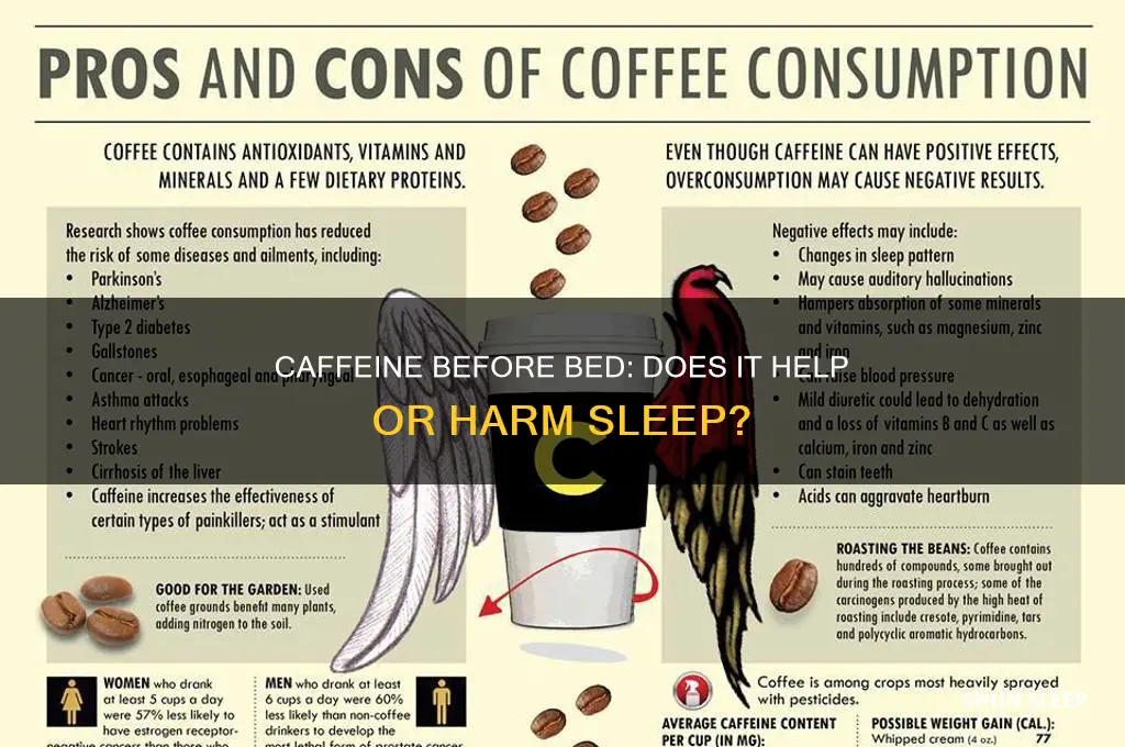 does caffeine before sleeping help