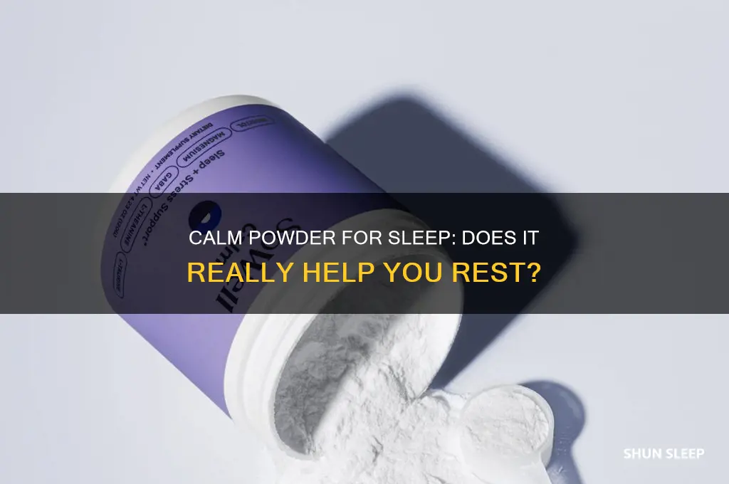 does calm powder help you sleep