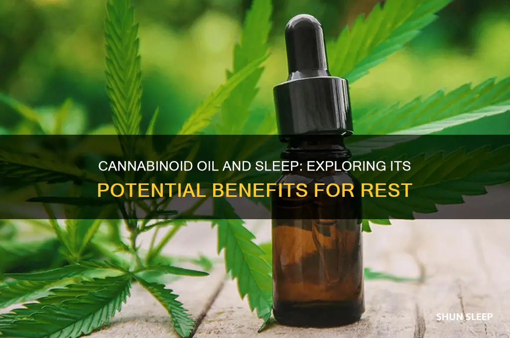 does cannabinoid oil help with sleep