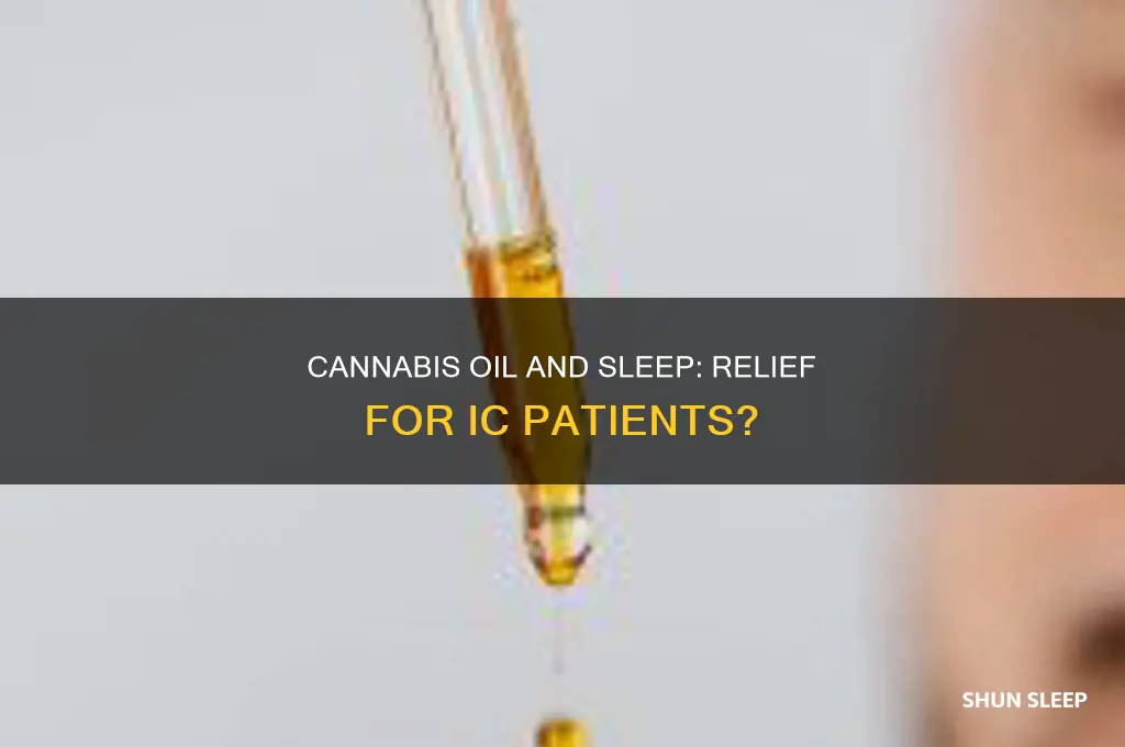 does cannbus oil help ic patients with sleep