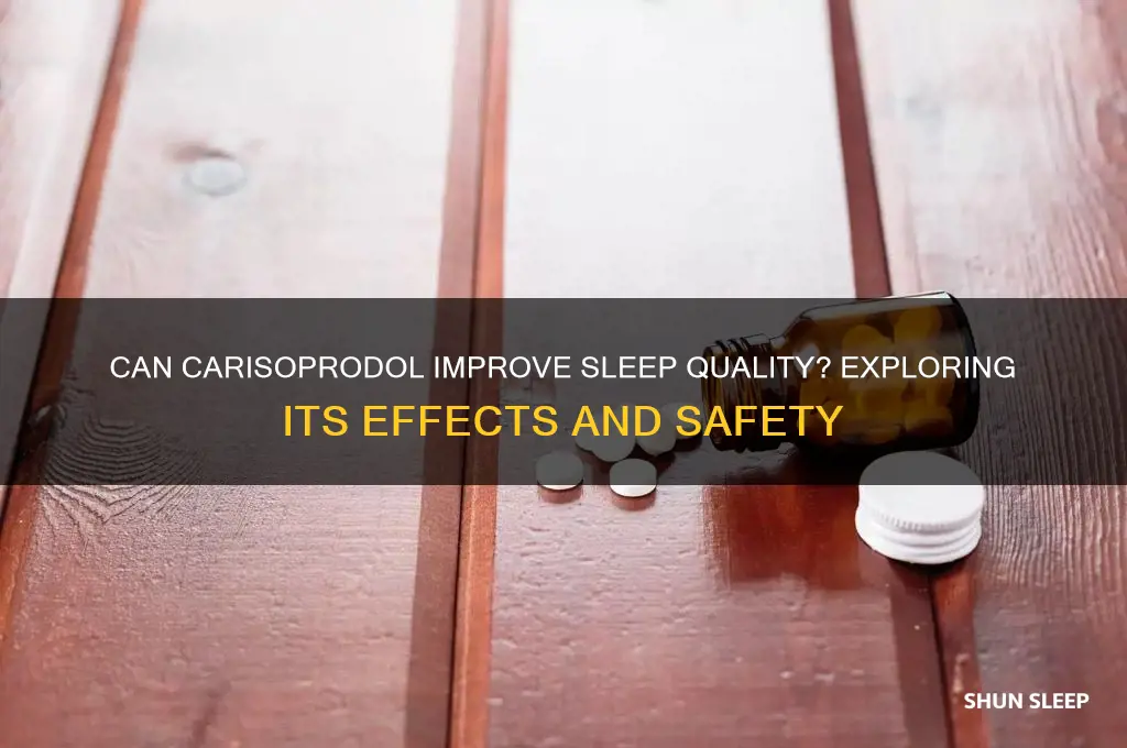 does carisoprodol help you sleep