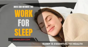 CBD Without THC: Effective Sleep Solution?